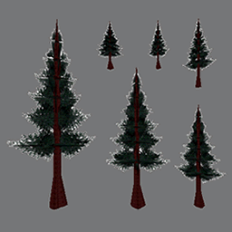 3D Set trees ( free rwx )