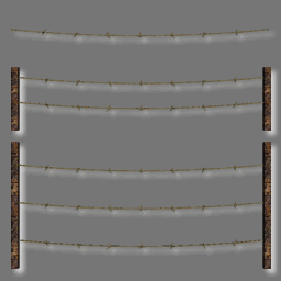 3D Barbed wires ( free cob )