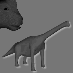 3D brontosaure RWX ( RWX free )
