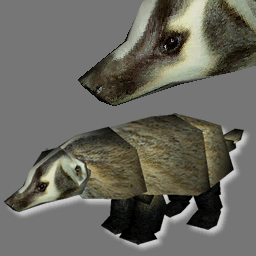 3D badger avatar ( rwx free )