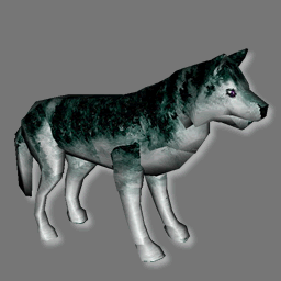 3D wolf avatar ( rwx free )