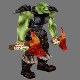 3D orc avatar ( rwx free )