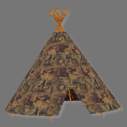 3d Native American Teepee (cob free)