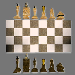 3d Egyptian Chess Set ( cob free )