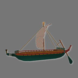 3d Egyptien Bateau ( cob free )