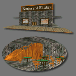 3D Western Saloon ( cob free )