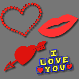 3D Objects Special St Valentin ( cob free )