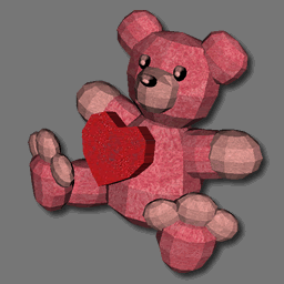 3D Teddy st Valentin ( free rwx )