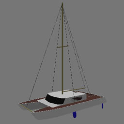 3D catamaran cob free