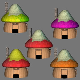 3d Mushroom house free rwx