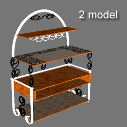 3d Bakers Rack ( rwx free )