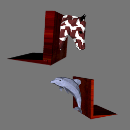 3d  Bookends ( rwx free )