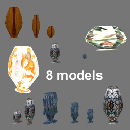 3d Vases ( rwx free )