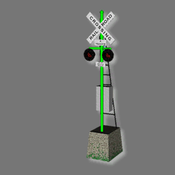 3D Crossing Rail Road ( rwx free )