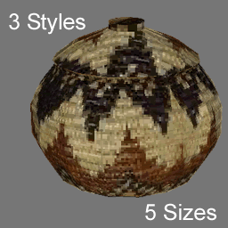 3D BasketPots RWX ( rwx free )