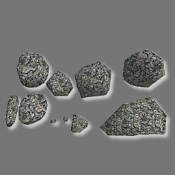 3d set pierres ( free rwx )