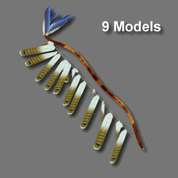 3D Drapeaux de Plume Indiens ( free rwx )