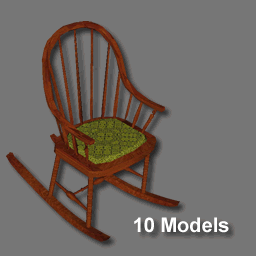 3D Rocking Chairt ( free rwx )