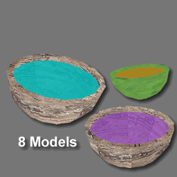 3D Coconut Cups ( free rwx )