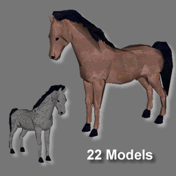 3D Horse ( free rwx )