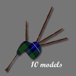 3D bagpipe ( free rwx )