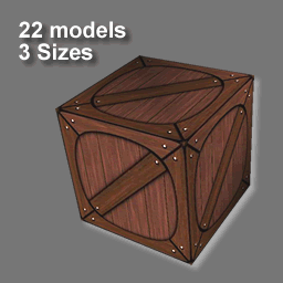 3D boxes and crates RWX ( free rwx )