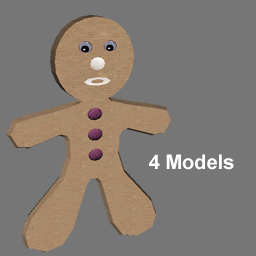 3D gingerbread man RWX ( free rwx )