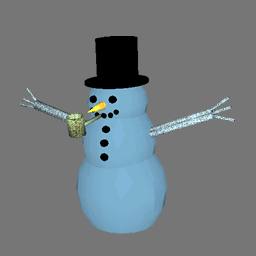 3D bonhomme de neige RWX ( free rwx )