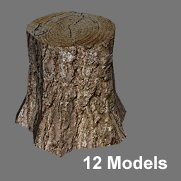 3D Stumps RWX ( free rwx )