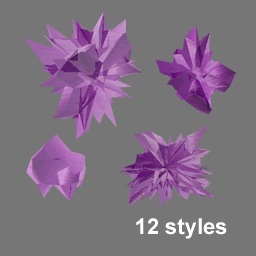 3D crystals RWX ( free rwx )