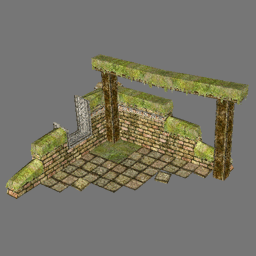 3D ruin02 RWX ( free rwx )