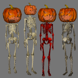 3D Skeleton avatars ( RWX FREE )