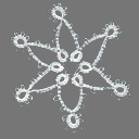 2D Sprite snowflake ornaments (RWX FREE)