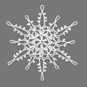 2D Sprite snowflake ornaments (RWX FREE)