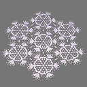 2D Sprite snowflake ornaments (RWX FREE)