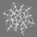 2D Sprite snowflake ornaments (RWX FREE)