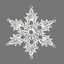 2D Sprite snowflake ornaments (RWX FREE)