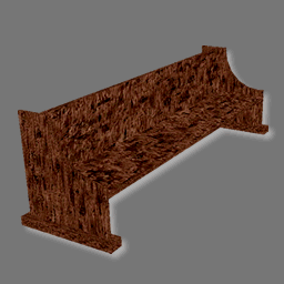 3D bench for church ( rwx free )