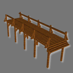 3D Pont de bois ( rwx free )