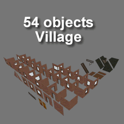 3D Kit Village RWX ( RWX FREE )